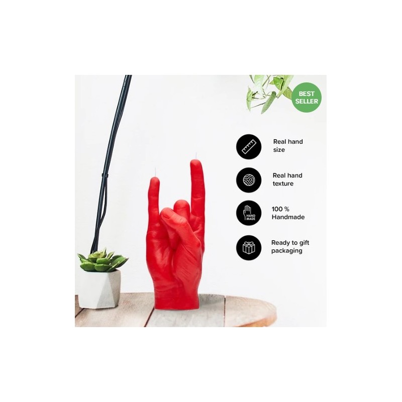 CandleHand "You Rock", Red