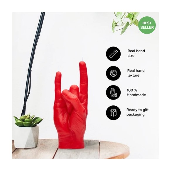 CandleHand "You Rock", Red