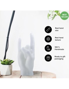 CandleHand "You Rock", White 2