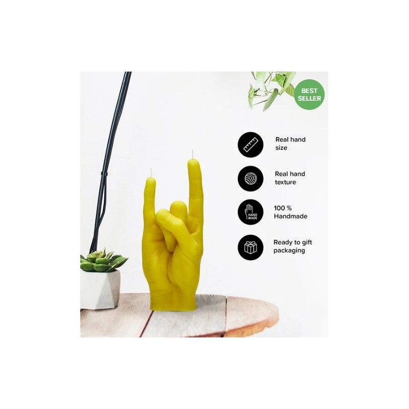 CandleHand "You Rock", Yellow
