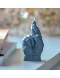 CandleHand Baby "Crossed Fingers", Grey 2