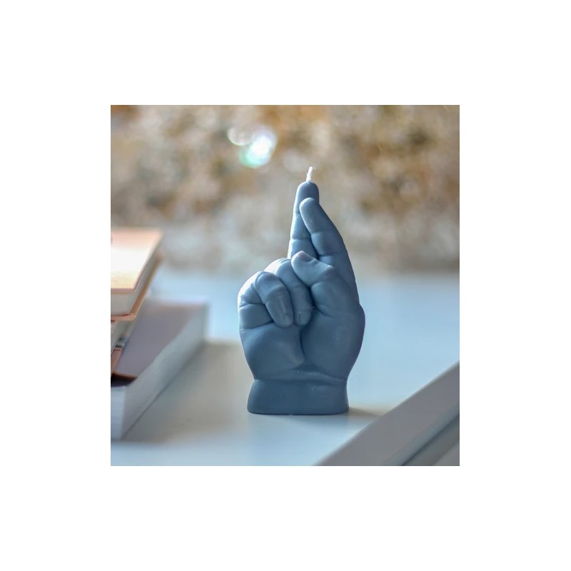 CandleHand Baby "Crossed Fingers", Grey