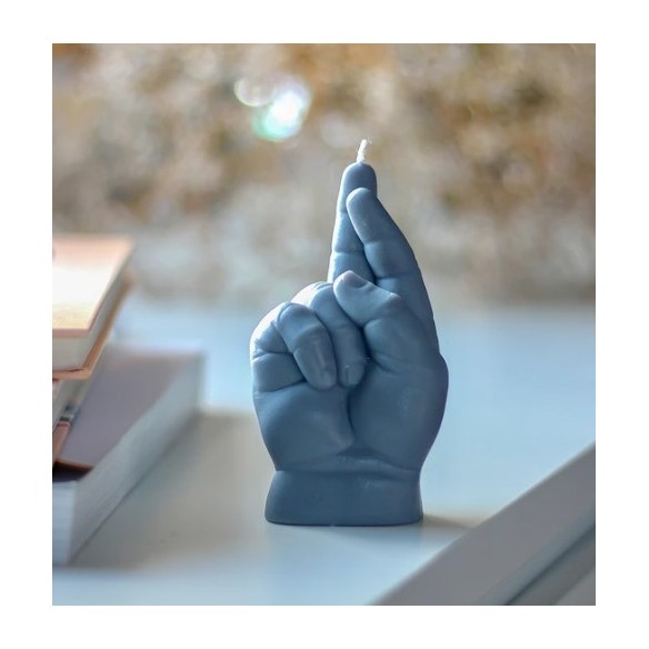 CandleHand Baby "Crossed Fingers", Grey