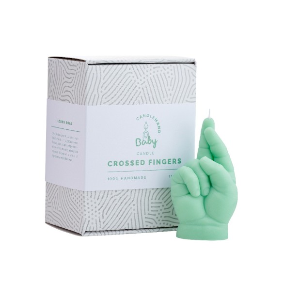 CandleHand Baby "Crossed Fingers", Green