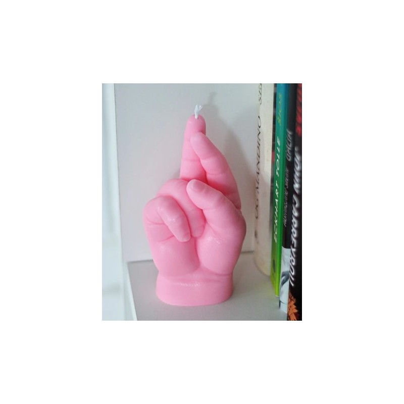 CandleHand Baby "Crossed Fingers", Pink