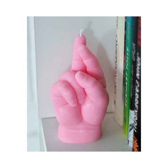 CandleHand Baby "Crossed Fingers", Pink