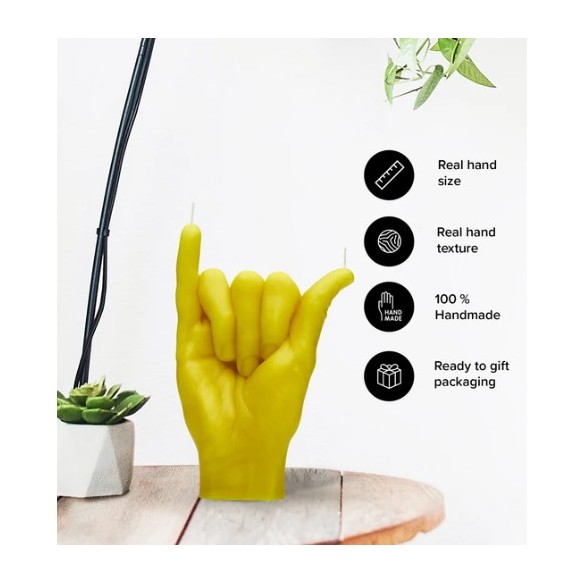 CandleHand "Shaka", Yellow