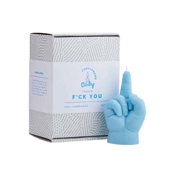 CandleHand Baby "F*ck you", Blue