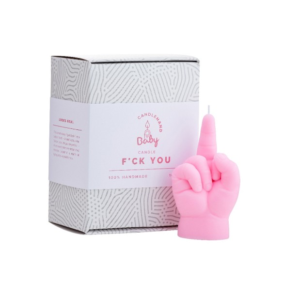 CandleHand Baby "F*ck you", Pink