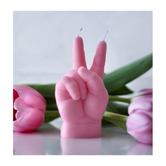 CandleHand Baby "Peace", Pink