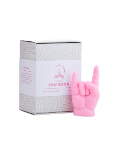 CandleHand Baby "You Rock", Pink