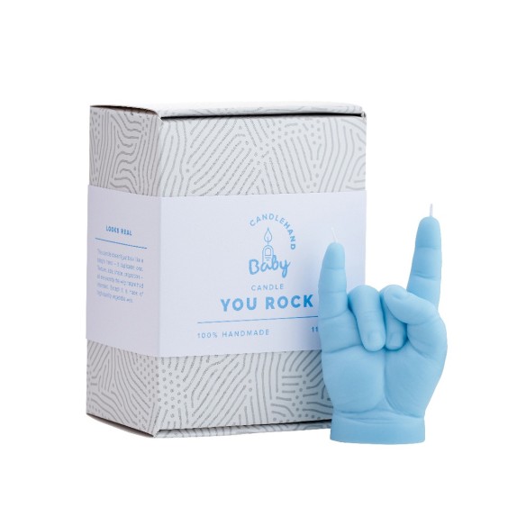 CandleHand Baby "You Rock", Blue