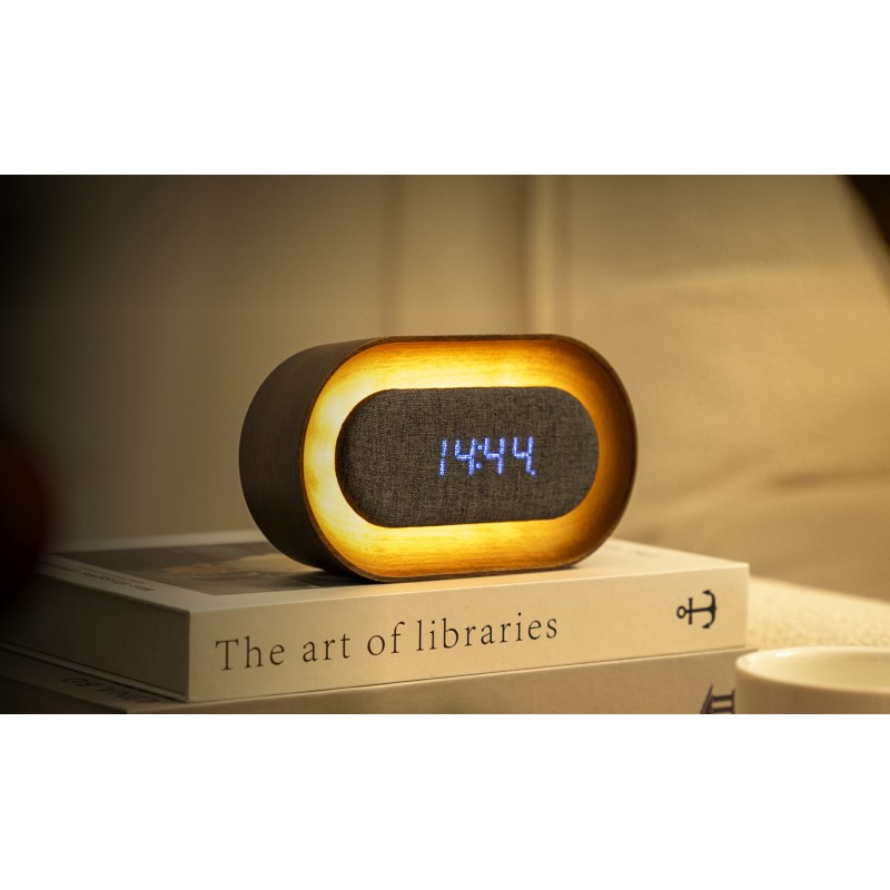 LUMOS CLOCK, Oval Walnut
