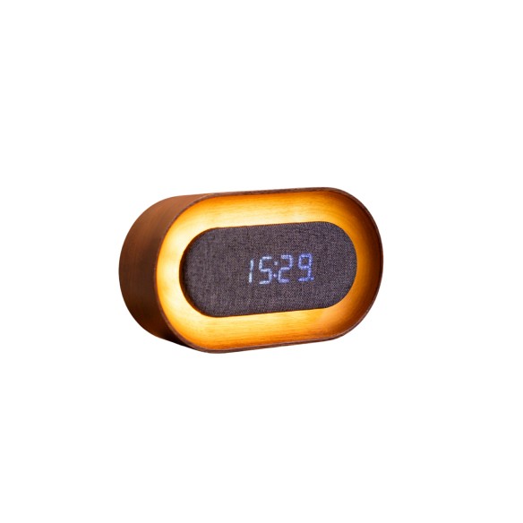 LUMOS CLOCK, Oval Walnut