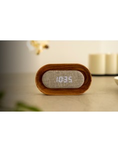 LUMOS CLOCK, Oval White Ash