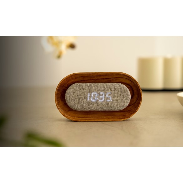 LUMOS CLOCK, Oval White Ash