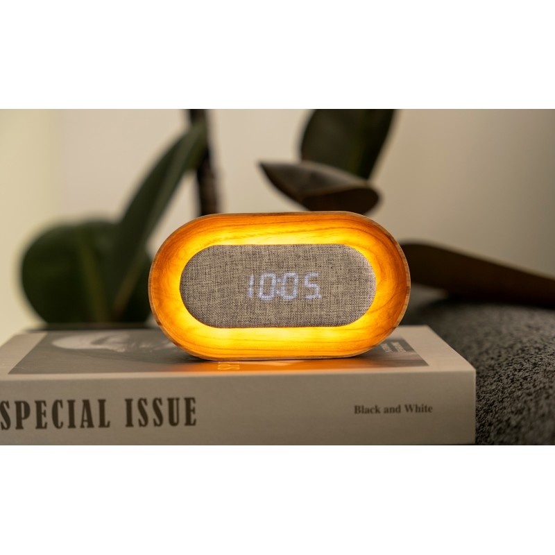 LUMOS CLOCK, Oval White Ash