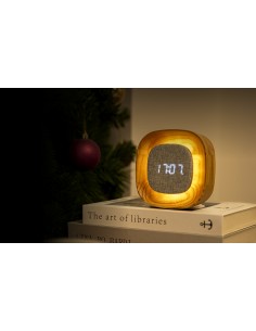 LUMOS CLOCK, Square White Ash