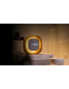 LUMOS CLOCK, Square White Ash 2