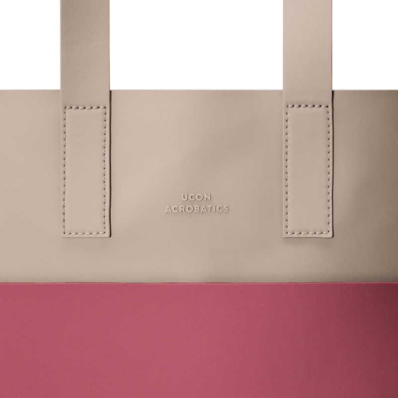 EMILIA BAG INFINITY, Sand - Burgundy