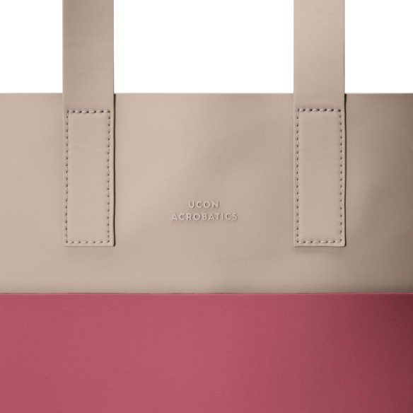 EMILIA BAG INFINITY, Sand - Burgundy