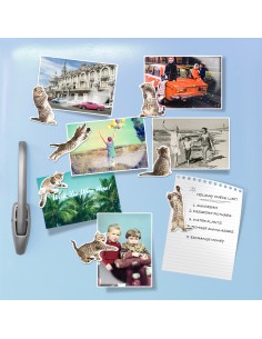 MUSTARD Action Cat Magnets 2