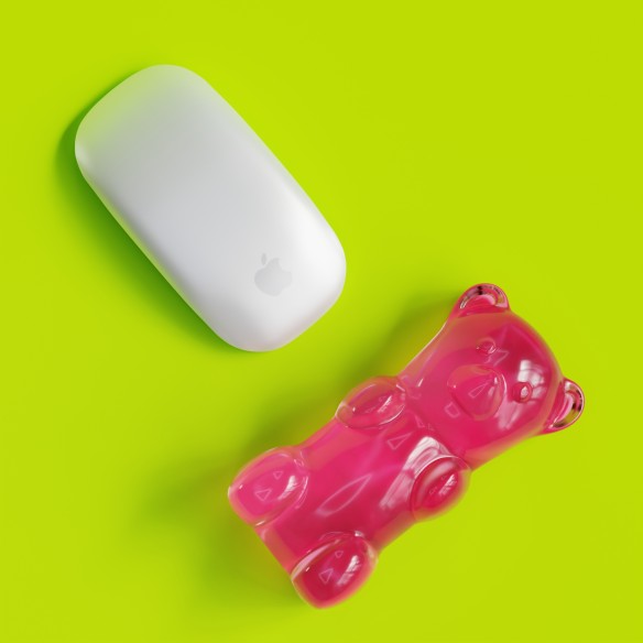 MUSTARD Gummy Bear Mouse Rest, Pink