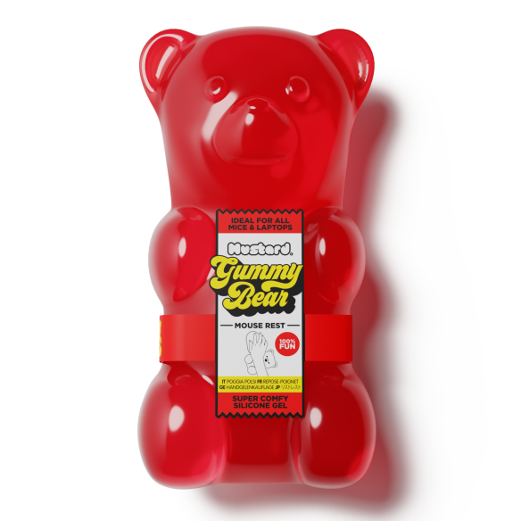 MUSTARD Gummy Bear Mouse Rest, Rosso