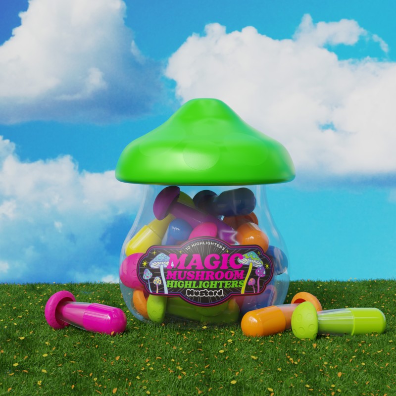 MUSTARD Magic Mushroom Highlighters