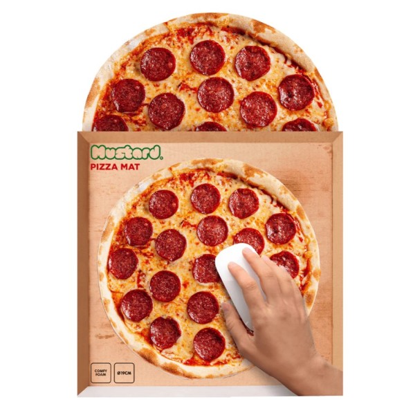 MUSTARD Pizza Mouse Mat