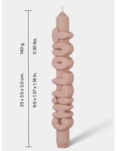 CandleHand Taper ""Chill Out"", Cream 2