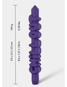 CandleHand Taper ""Chill Out"", Indigo 2