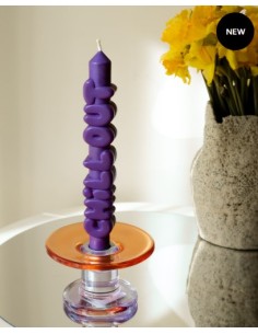 CandleHand Taper ""Chill Out"", Indigo