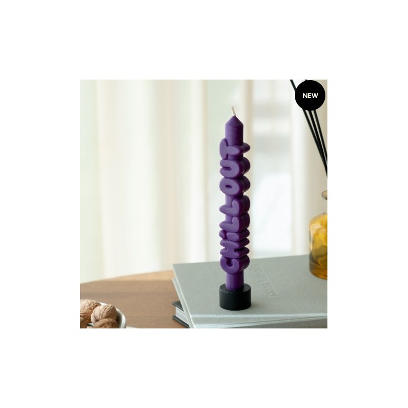 CandleHand Taper ""Chill Out"", Indigo