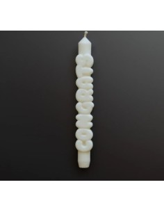 CandleHand Taper ""Congrats"", White