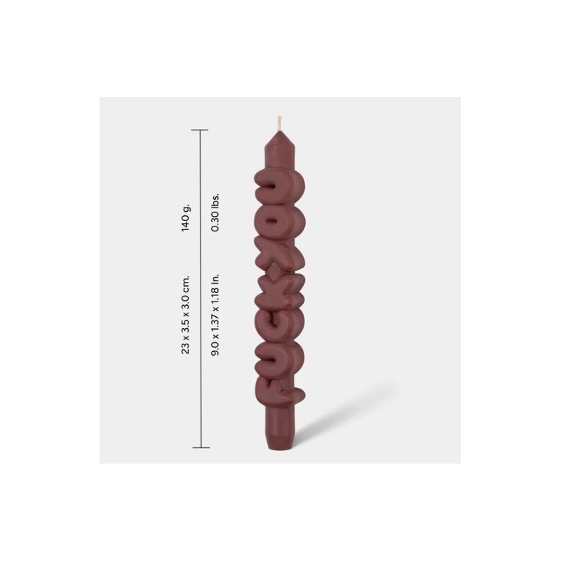 CandleHand Taper ""F*ck You"", Mocha