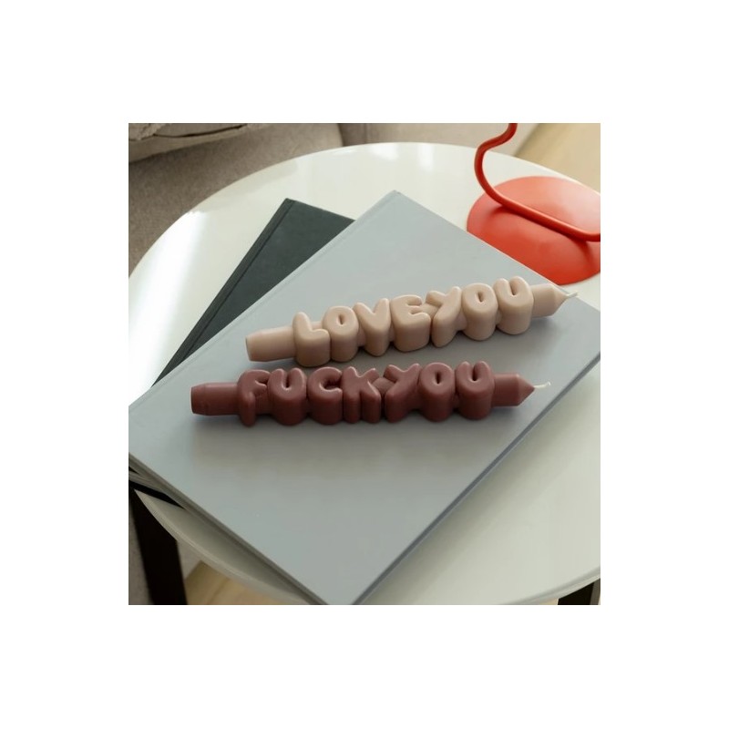 CandleHand Taper ""F*ck You"", Mocha