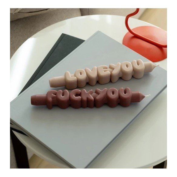 CandleHand Taper ""F*ck You"", Mocha