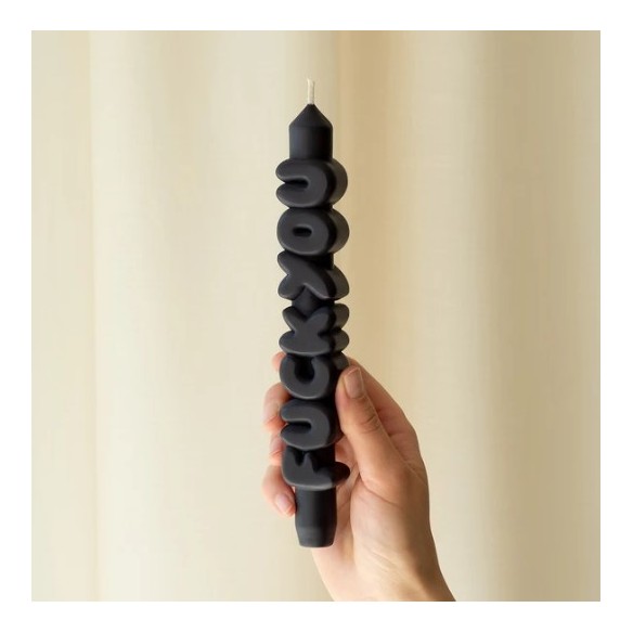 CandleHand Taper ""F*ck You"", Black