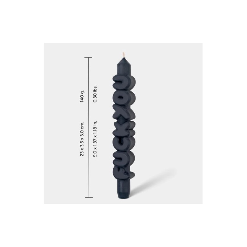 CandleHand Taper ""F*ck You"", Black
