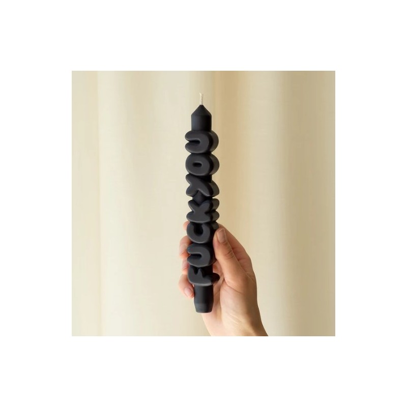 CandleHand Taper ""F*ck You"", Black