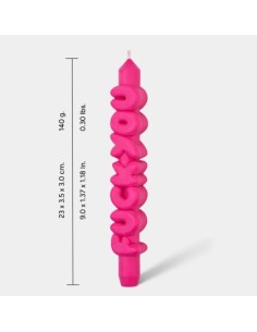 CandleHand Taper ""F*ck You"", Pink 2
