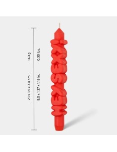 CandleHand Taper ""Hey Sexy"", Orange 2