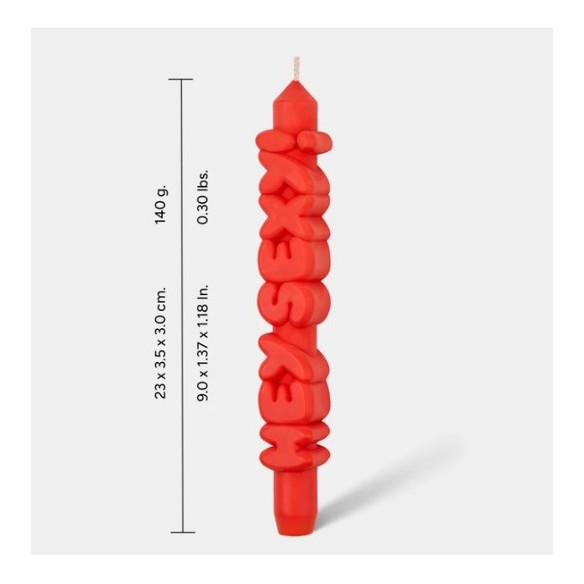 CandleHand Taper ""Hey Sexy"", Orange