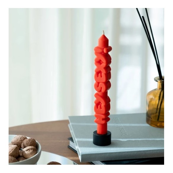 CandleHand Taper ""Hey Sexy"", Orange