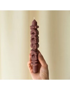 CandleHand Taper ""Hey Sexy"", Mocha 2