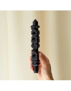 CandleHand Taper ""Hey Sexy"", Black