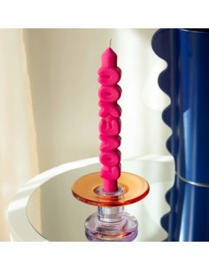 CandleHand Taper ""Love You"", Pink 2
