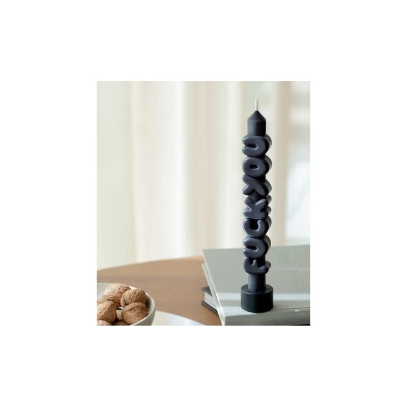 CandleHand Taper SET ""Bold 2"", Black - Indigo