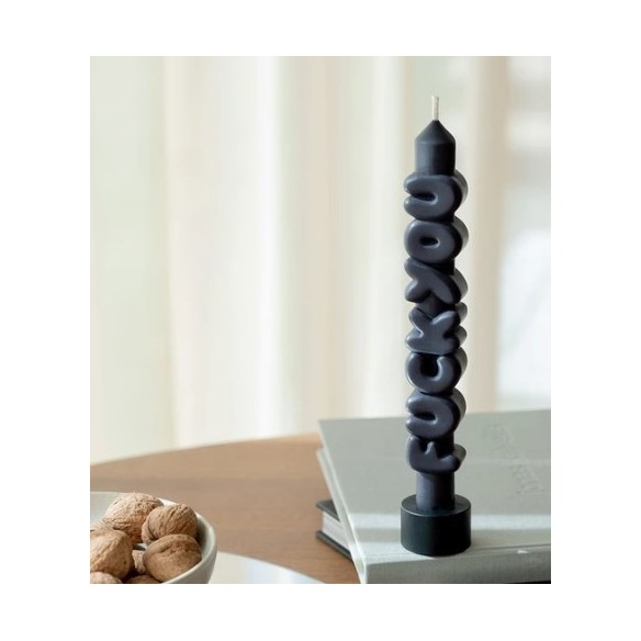 CandleHand Taper SET ""Bold 2"", Black - Indigo